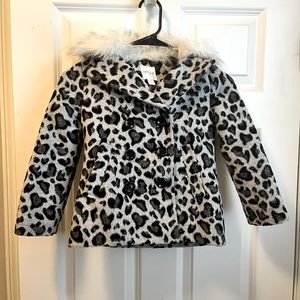 EUC - girls XS dress coat